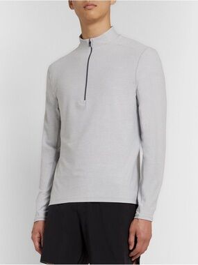 Lululemon Surge Warm 1/2 Zip Running Top Grey Small